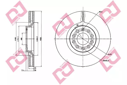 Тормозной диск DJ PARTS BD1914